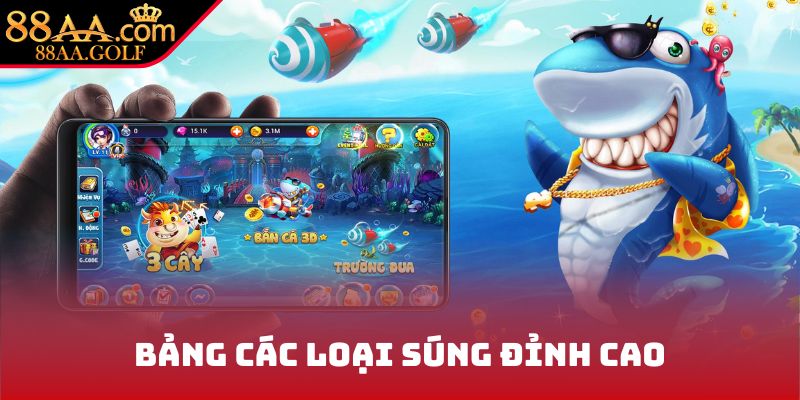 Bảng các loại súng đỉnh cao