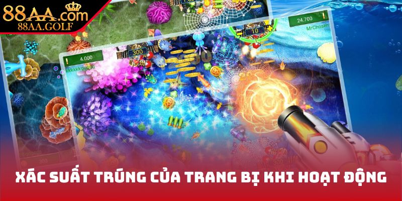 Xác suất trúng của trang bị khi hoạt động